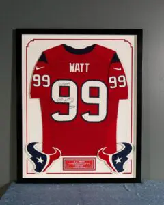 Shadow box framing for baseball jersey display