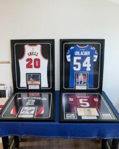 sports memorabilia custom framing