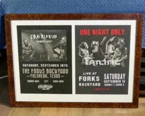 Candlebox and Tantric signed concert poster framed for display
