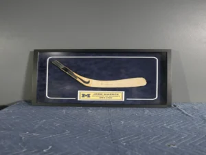 Professional custom framing for memorabilia shadow box