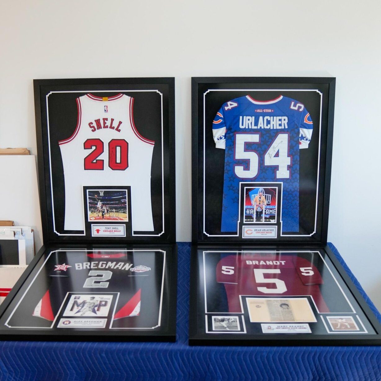 sports memorabilia custom framing